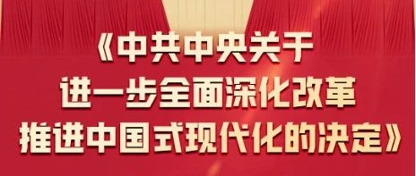 一图全解 | 二十届三中全会《决议》